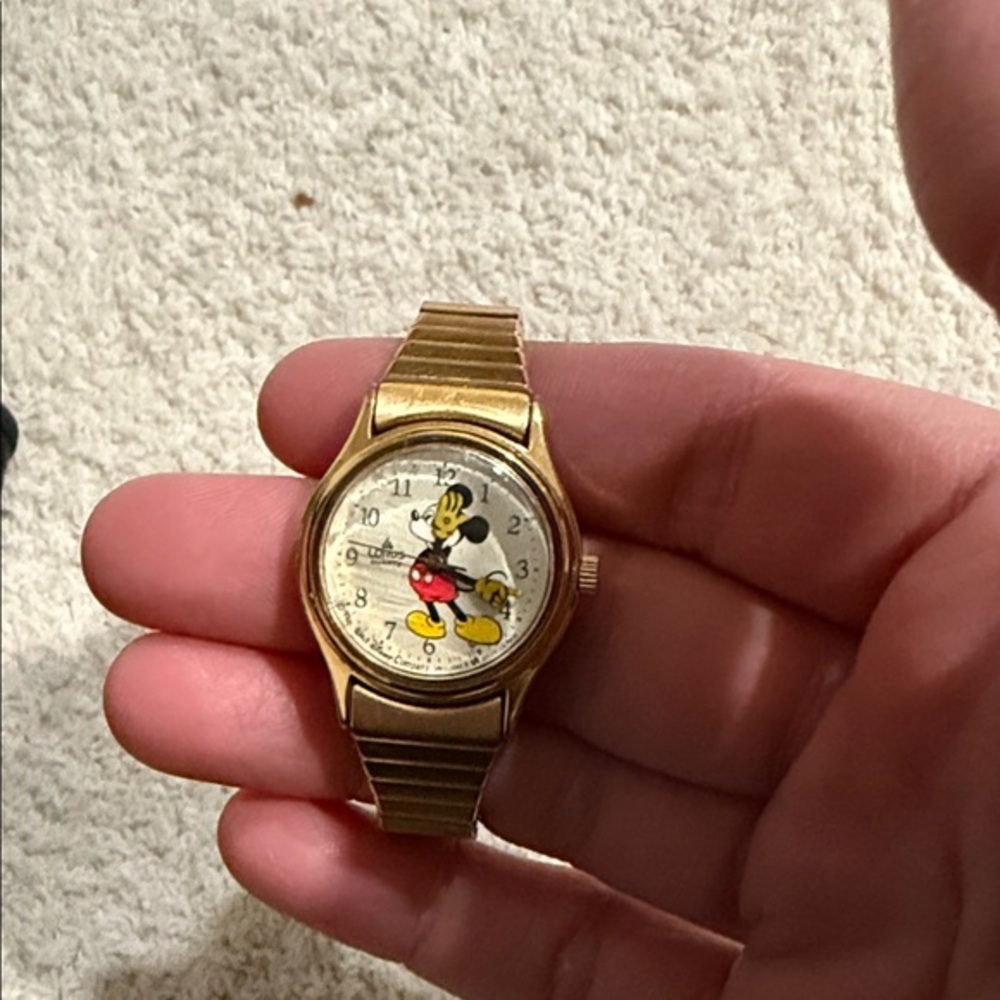 Disney Gold Mickey Mouse Watch
